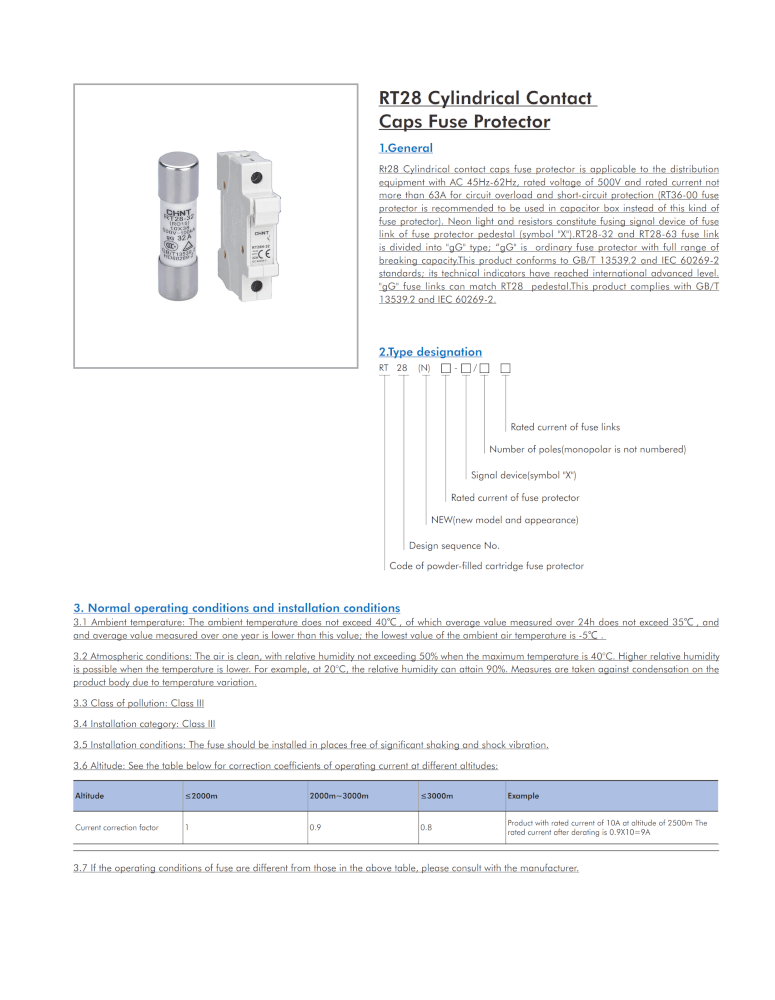 ฐานฟิวส์คอนโทรล 32 แอมป์ 1 โพล CHINT BASE FUSE HOLDER RT28-32 690V_2